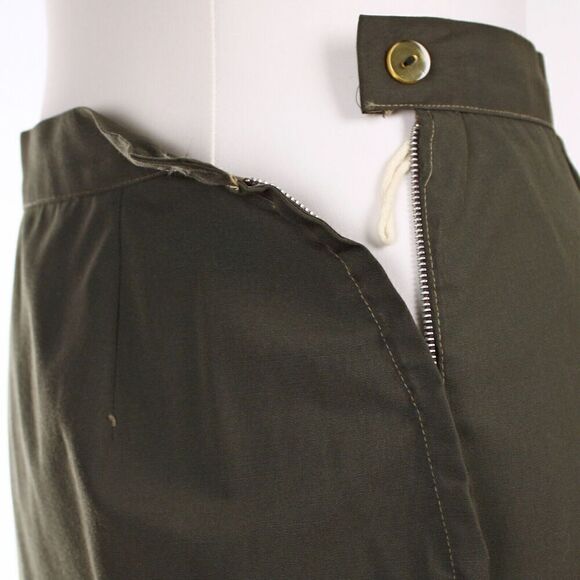 Vintage Dark Green Embroidered Jacket and Metal Zip Skirt B38 W27 - Hey Viv - Picture 6 of 7